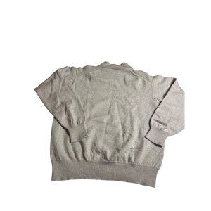 VTG Ermenegildo Zegna 100% Wool Mock Neck Pullover Sweater M Gray Made In Italy